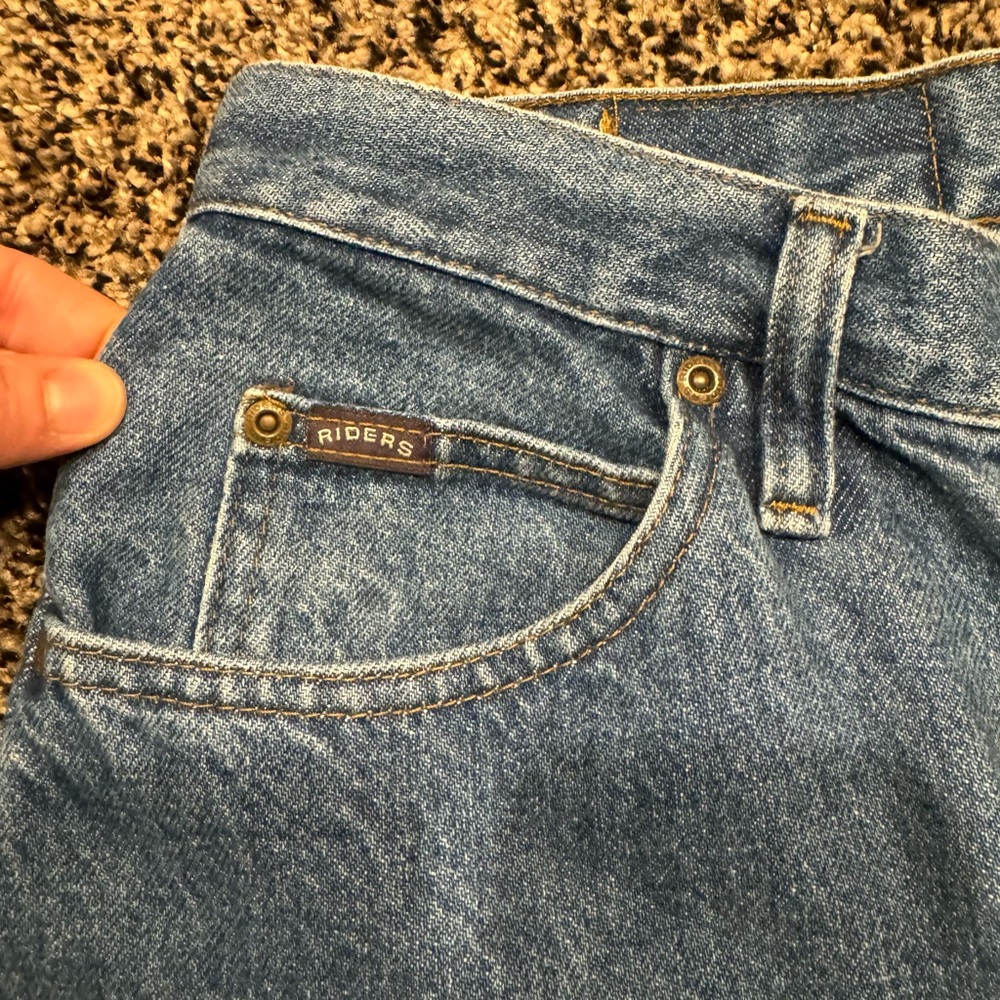Vintage 90’s Riders by Lee Straight Leg Denim Jeans 12P - Picture 7 of 10